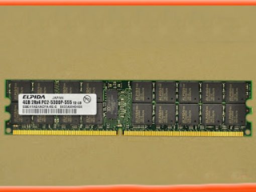 Ram Elpida 4GB DDR2 667aECC REG PC2-5300P japan server workstation